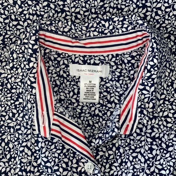 Isaac Mizrahi Button Down Short Sleeve Midi Dress - Picture 5 of 10